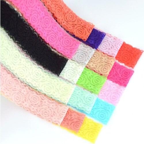 1 PCS Baby Girl DIY Accessories Headband Infant Hair Clothes Newborn Hairband Children Toddler Fabric Rose Lace Bands