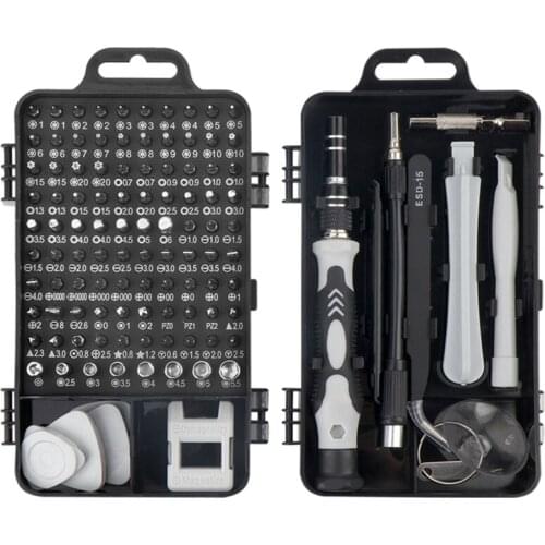 115 in 1 Screwdriver Set, Watch Mobile Phone Disassembly Repair Tool Chrome Vanadium Steel Multi-Function Screwdriver