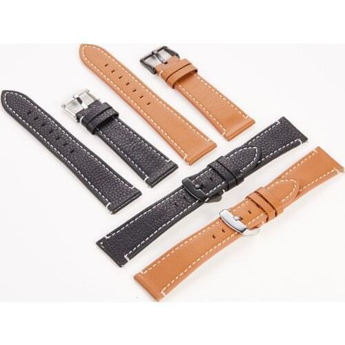 20 22mm Quick Release Replacement wristband For Samsung Galaxy watch 42mm 46mm Genuine Leather watchband Straps Accessories