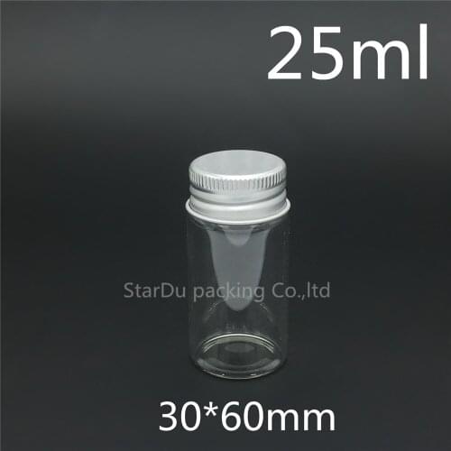 240pcs/lot diameter 30mm 25ml screw neck glass bottle for carft/storage candy,liquid cosmetic bottles