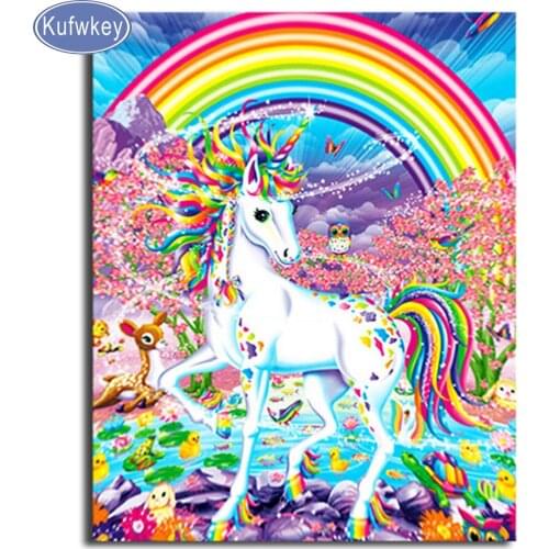 Unicorn/animal painting diamond/DIY Diamond Painting Cross Stitch Kits Full Diamond Embroidery 5D Diamond Mosaic Home Decor