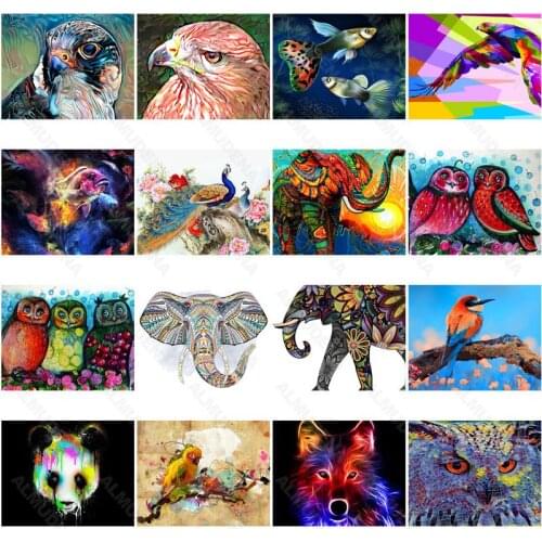 Diy Diamond Painting Owl Living Room Sticker Wall Nordic Style Full of Diamonds Handmade Dot Inlaid Diamond Bedroom