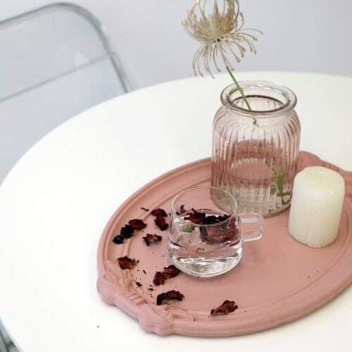 Bow Wood Plates for Coffee Shop Cupcake Coffee Bread Cake Holder Wedding Birthday Princess Party Tableware Storage Organizer