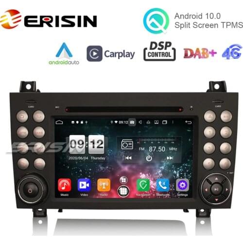 Erisin ES8740S 7" DSP Android 10.0 Car DVD CarPlay & Auto GPS 4G DAB+ for Benz SLK R171