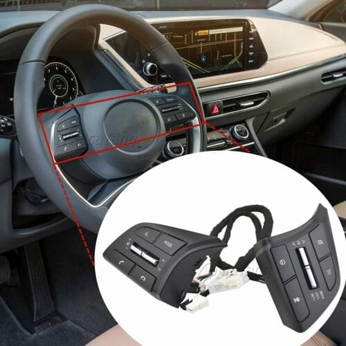 Cruise Control Multifunction Steering Wheel Button For Hyundai Custo 2020 Sonata DN8 AT MPI 2.5L Sedan FWD 4Doors Limited 1.6 T