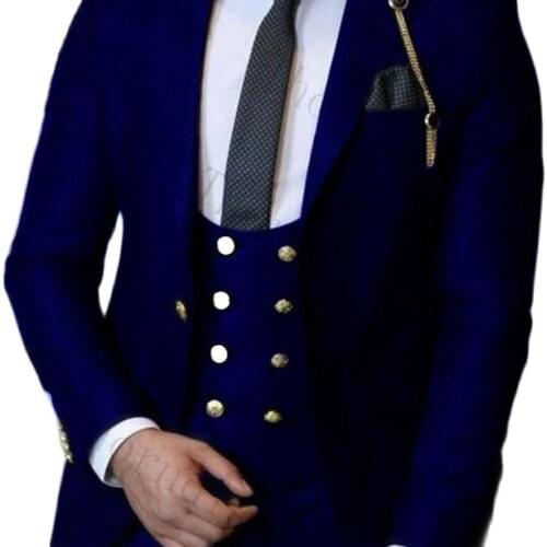 New Classic Men’s Suit Smolking Noivo Terno Slim Fit Easculino Evening Suits For Men Black Formal Peaked Lapel Bespoke Groom Tux