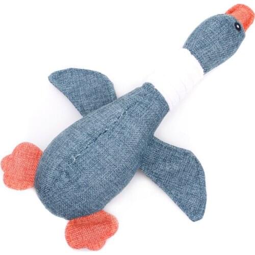 Squeaky Dog Toys Durable Plush Dog Toys Squeak Stuffed Duck Animal Toys For Large Medium Small Dogs Interactive Molar Toys