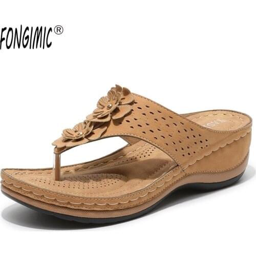 Womens New Sandals Womens Car Line Anti-skid Light Herringbone Foot Slope Sandals and Slippers Wedge Sandals Wedge Sandals