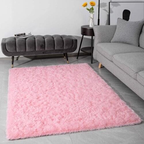 Modern Fluffy Large Area Rugs Soft Shaggy Plush Long Fur Rug Fuzzy Floor Carpet Living Room Carpet Nursery Indoor Decor Carpet