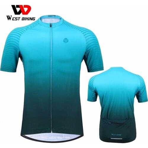 WEST BIKING Cycling Jersey Breathable Cool Cycling Jersey Short Sleeve Summer Quick Dry MTB Road Biking Jersey Cycling Clothing