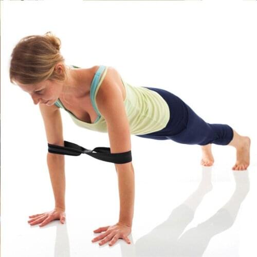 Women Yoga Stretch Strap Reinforced Four-layer 8-words Pilates Belt Fitness Gym Rope Body Stretching Resistance Fitness Band