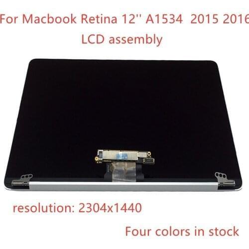 Free shipping A1534 LCD Screen for Macbook Retina 12" A1534 Display Assembly replacement 2015 2016 MF855 MF856