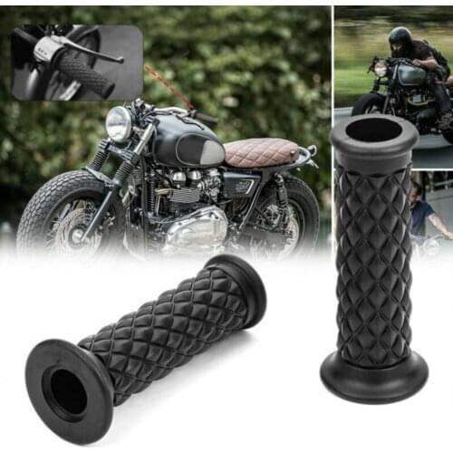 1 Pair Black/Gray/Brown Motorcycle Modified TPU Handle Sleeve Handlebar Non-slip Hand Grips for Harley BMW Bar Ends