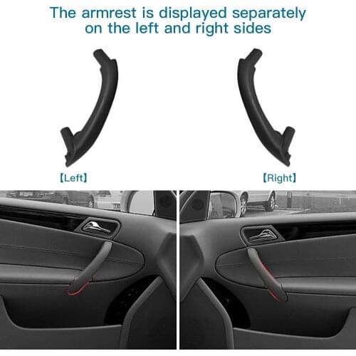1 pair Car Front Left Right Interior Inner Door Pull Grip Cover Trim Substitute Handles For Mercedes Benz C Class W203 2000-2007