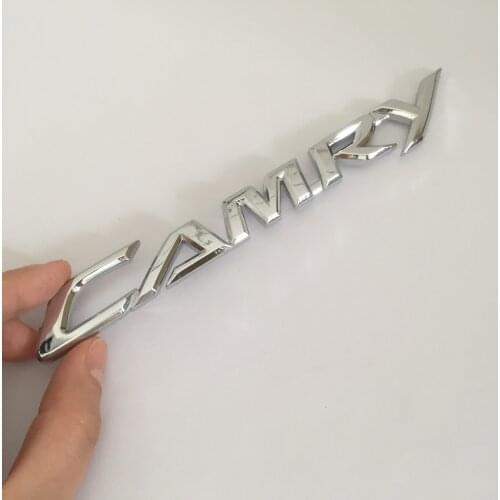 1pcs ABS Camry car Letter Rear trunk Decals Emblem badge sticker Decal Car styling auto Accessories