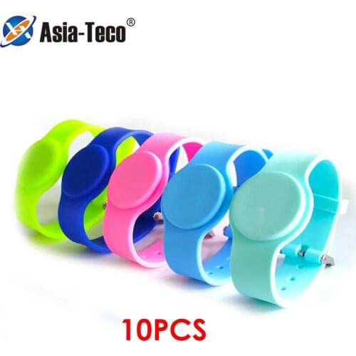 10pcs 125Khz RFID TK4100 ID Card Waterproof Proximity Smart Adjustable Silica Gel Wristband Bracelet