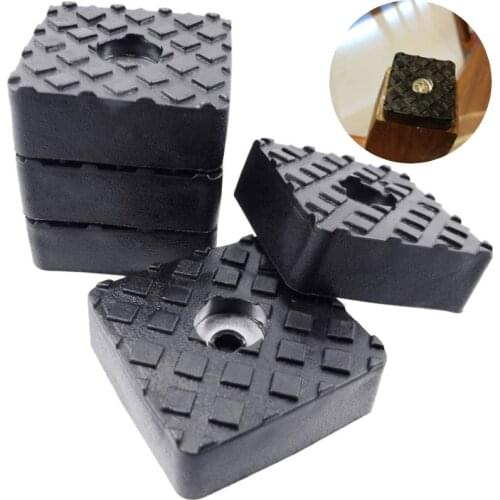12Pcs Non Skid Legs Pad Bumpers Pads Non Slip Feet Padswith Screws Square Shape Carpet Floor Protector for Tables Chair Sofa