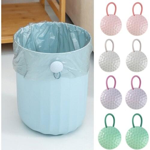 Garbage Bag Holder Clip 2 PCS Strong Magnetic Dustbin Junk Bag Edge Holder Anti-Slip for Various Trash Bin JDH88