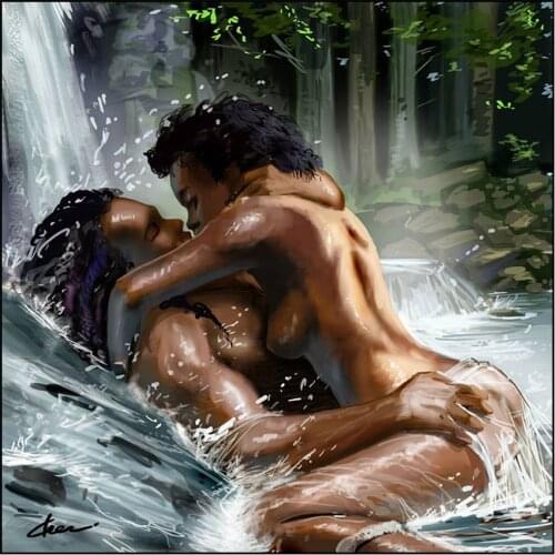 5D Diy Diamond Painting African Lover Cross Stitch Resin Full Square / Round Drill Diamond Embroidery Cross Stitch Home Decor