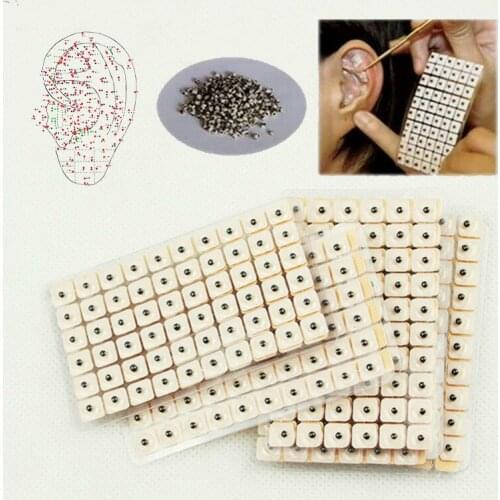 600 Pcs/lot Relaxation Ears Stickers Acupuncture Needle Ear Vaccaria Seeds Ear Massage Auricular-paster Press Seeds