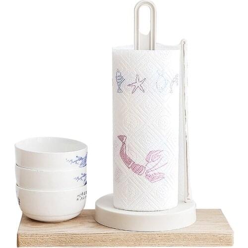 Paper Holders Plastic Solid Paper Roll Holder Kitchen Paper Shelf Household Holder Restroom Bathroom Accessories Racks