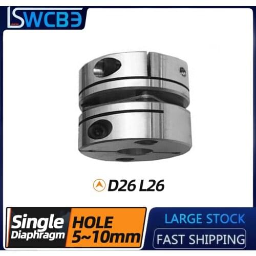 CNC D26 L26 Motor Encoder Computer Aluminum Alloy Single Diaphragm Coupling Elastic Joint Connector