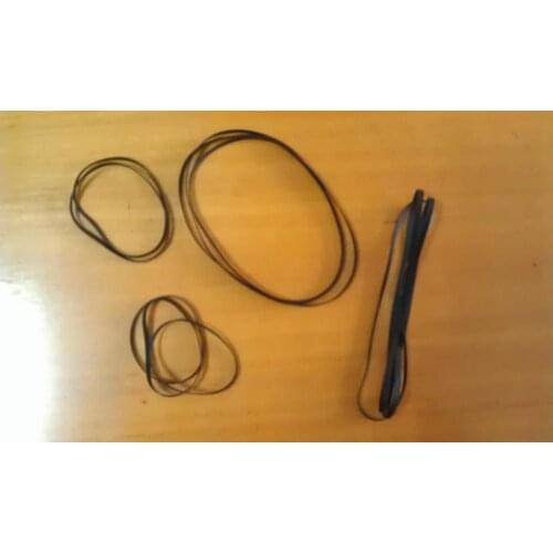 2pcs Fold Length:100-115mm Thickness:0.6mm Width:3mm Flat Drive Belt, Special Belt for Deck Audio