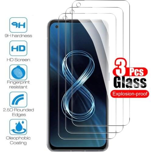 For asus zenfone 8 flip 3pcs glass for asus zenfone 8 full screen protect tempered glass on zanfone 8 filp protetcive film