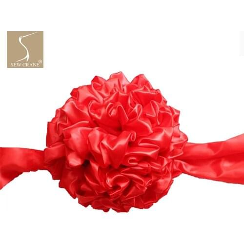 Grand Opening Red Cloth Flower Ball New Car Delivery Opening Ceremony Ribbon Cutting Ceremony Hydrangea Flower