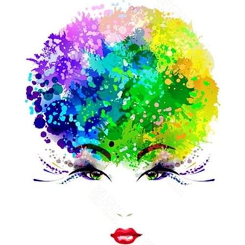 Painting By Number 40X50 50x65CM Color head woman Character Wall Art Gift DIY Pictures By Numbers Canvas Kits Home Decoration