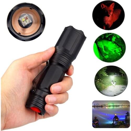 2PCS New USB Charging Long-Range LED Strong Light Flashlight Retractable Zoom Pen Holder Outdoor Mini Flashlight 4 Light Source