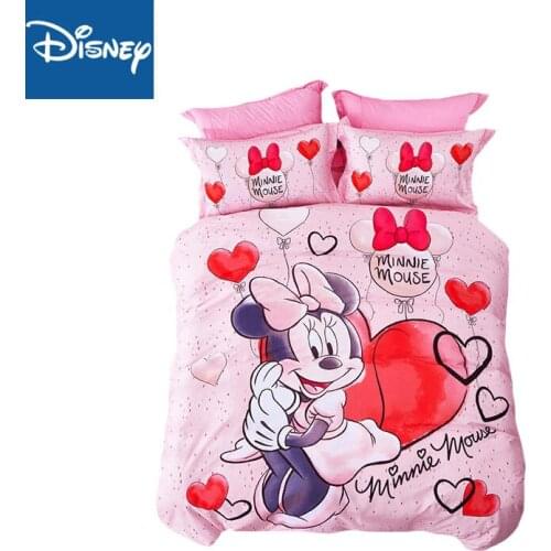 Kids Mickey Minnie Mouse Duvet Cover Present Bedclothes 3d Bedding Sets for Full Queen 3pcs/4pcs Bed Quilt cover pillowcase