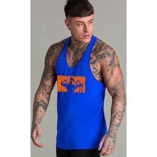 Tank Tops Men Mesh Gyms Clothing Bodybuilding Sport Vest Singlet Solid Cotton Muscle Undershirt Shirt Fitness Sleeveless Shirt