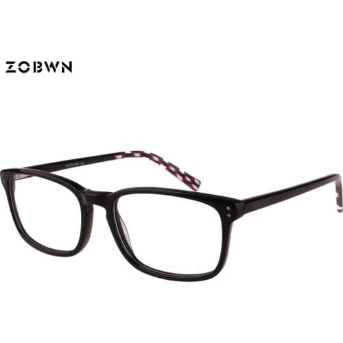 ZOBWN business man glasses classic frames vintage Women black men Glasses frame Optical Eyeglasses for Myopic Frame Women Frame