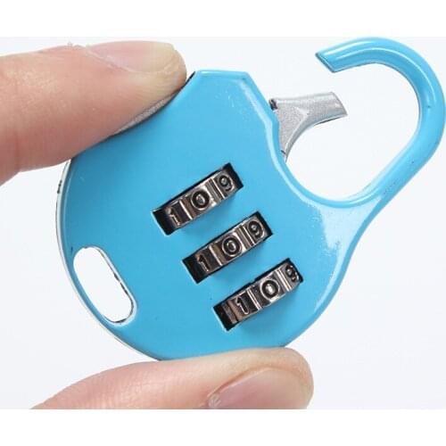 NEW For Room Suitcase Travel Mini Security Tool 3 Digits Number Pure Cooper Brass Combination Lock Password Lock