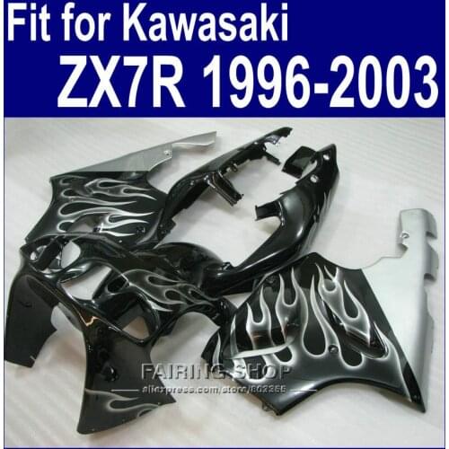 Mototcycle Fairings for ZX7R 1996 1997 1998 1999 2000 2001 2002 2003 Ems free Fairing kit For Kawasaki ninja 96 - 03 a02