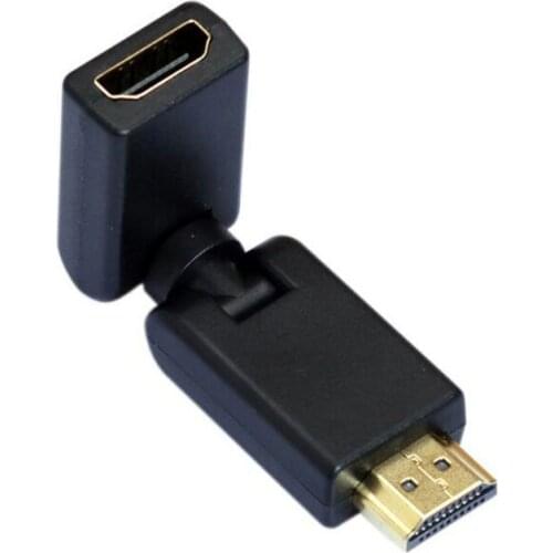 All-around 360 Degree Rotation Swivel 4K 3D HDMI-compatible Male to Female Adjustable Cable Adapter Converter Connector