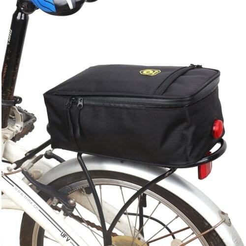 Driving Trunk Cushion Lithium Battery Folding Electric Bicycle Rear Seat Tail Bag Polyester