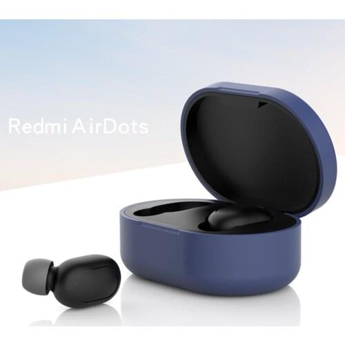 Anti-Shock Silicone Protective Case For Xiaomi Redmi Airdots TWS Bluetooth Earphone Youth Version Headset Accessories