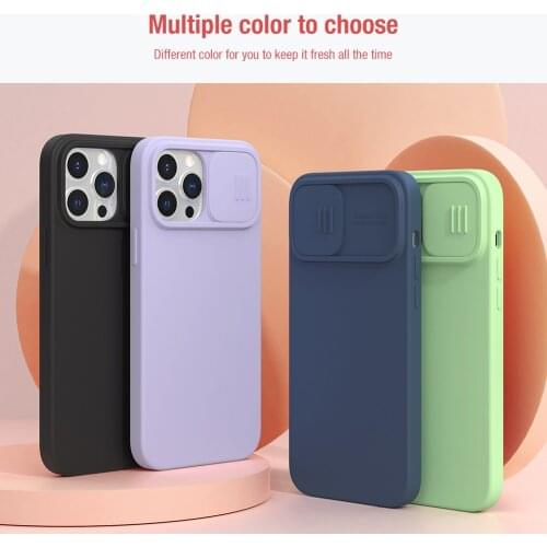 NILLKIN for iPhone 13 Pro Max / iPhone 13 Pro / iPhone 13 CamShield Silky silicone case