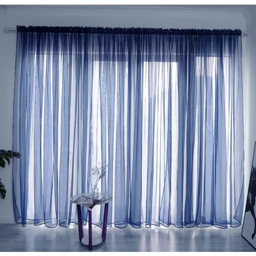 European Style Tulle Curtains For The Kitchen Living Room Solid Sheer Curtains Tulle On The Windows Drapes Window Screen