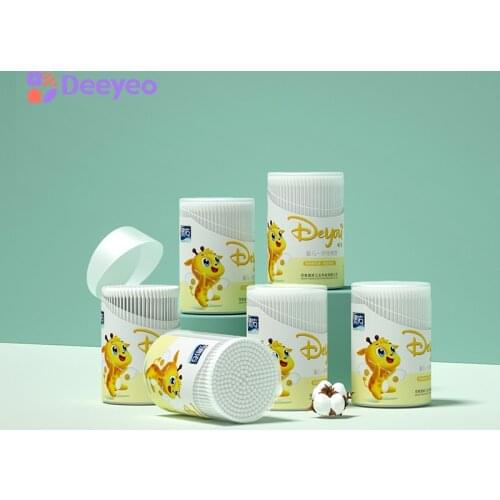 Baby Cotton Swab Paper Sticks Soft Cotton Buds Cleaning of Ears Nose Nails Belly Button Newborn Baby Care Tool