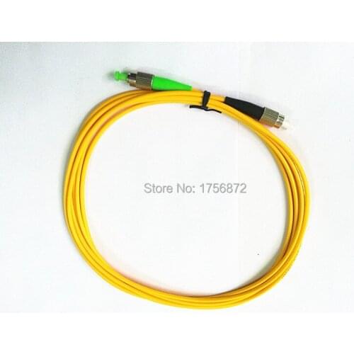 10pcs/lot PVC SM Simplex 3mm 3M 9/125 FC/APC-FC/PC Fiber Optic Jumper Cable Fiber Optic Patch Cord