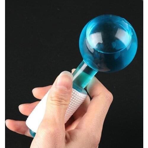 2Pcs Skin Care Beauty Ice Hockey Energy Beauty Ball Facial Cooling Ice Globes Water Wave Face and Eye Massage Beauty Tool