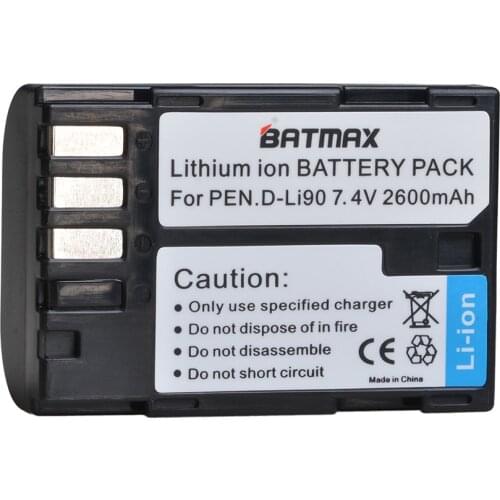 1Pc 2600mAh D-LI90 DLI90 D LI90 Battery for PENTAX 645 645D 645Z K-1 K-01 K-3 K-5 K-5D K-5IIs K-7 K-7D K1 K01 K3 K5 K5D II 2