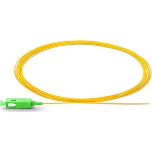 Free Shipping 500PCS SC APC Single mode fiber optic Pigtail 1M Single Mode Optical fiber pigtail 0.9mm G657A2