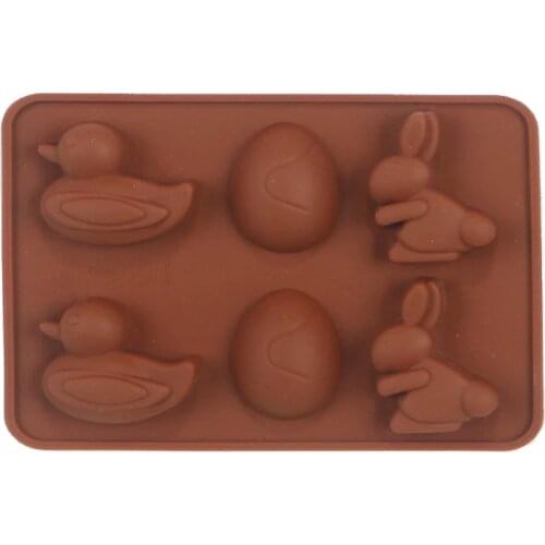 Free shipping easter Eggs Figure Candy Ice Cake Chocolate Sugar Craft Fondant Mold Tray Silicone Decorating Tools