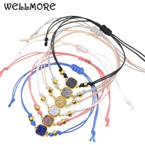 WELLMORE cheap Anklets For Women stone Bohemia rope Anklet Bracelets girl party foot jewelry wholesale Drop Shipping