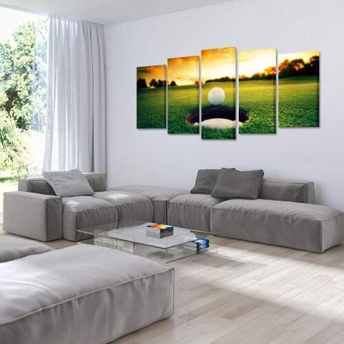 Canvas Wall Art Decor Modern Home Ocean Sunset Beach Seascape Picture Golf Poster Painting Drop Shipping
