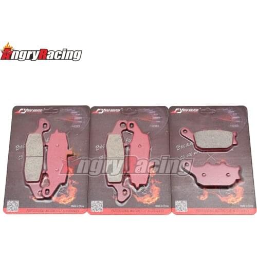 Ceramics Front Rear Brake Pads For Kawasaki KLV 1000 LV 1000 A1H/A2H 2004-2005